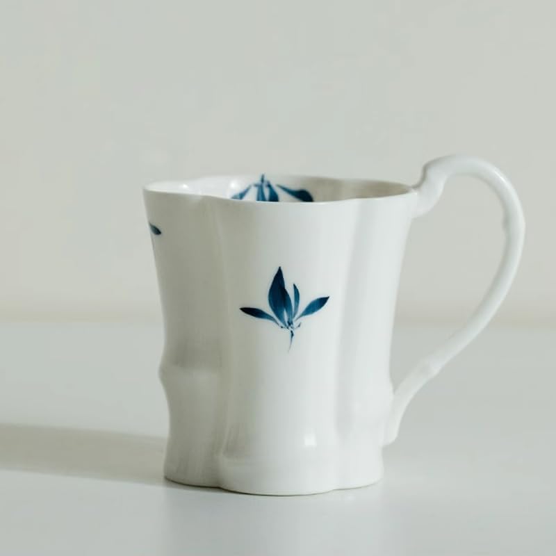 Tea Cup with Handle Ceramic Mug Coffee Cup-Brown