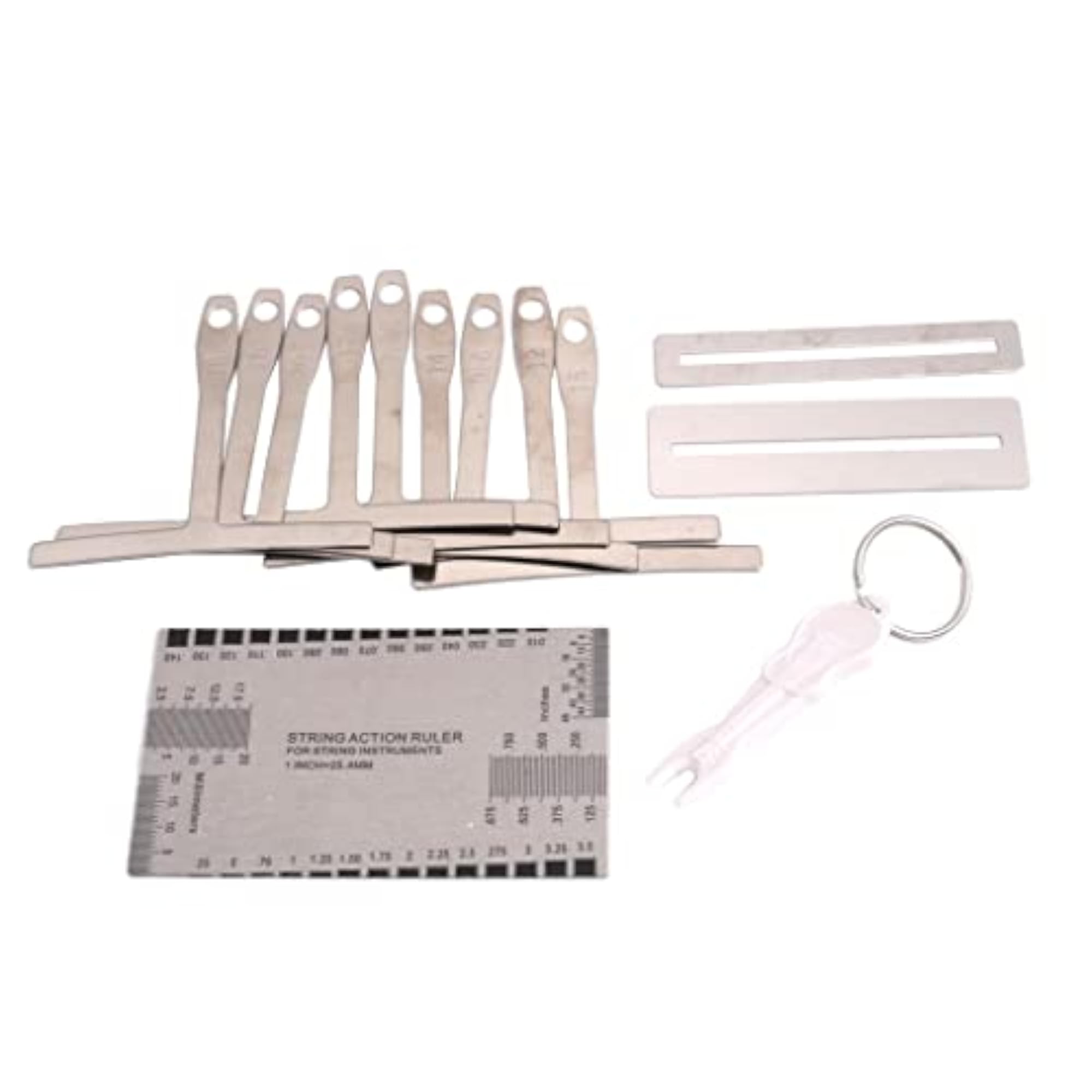 9pcs Under Radius Gauge & Action Gauge Set for Guitar Builders