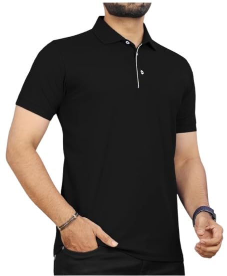Image of T-Shirt for Men's | Regular Fit Polo Casual Stylish | Half Sleeve T Shirt