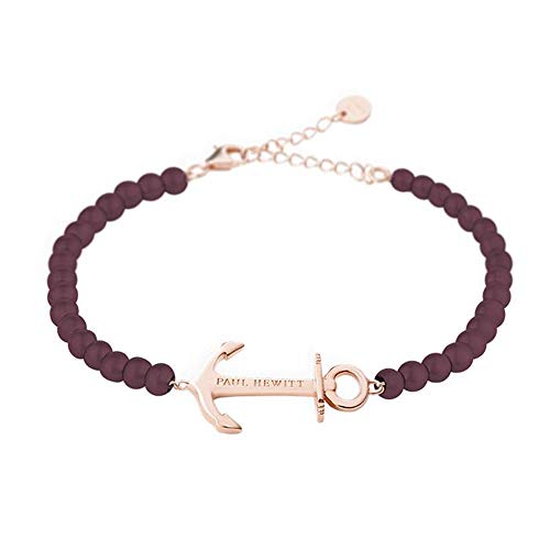 Preisvergleich Produktbild PAUL HEWITT Damen Armband Anchor Spirit, bordaux-rosé