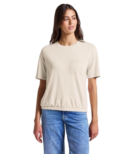 T-shirt avec poche poitrine femme Street One haut manches courtes col rond