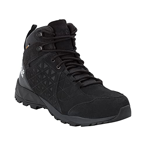Jack Wolfskin Herren Cascade Hike LT Texapore MID M Outdoorschuhe, Black/Phantom, 39.5 EU