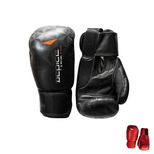 Guantes de boxeo negros deportivos DEPICE Highline para manoplas y combate