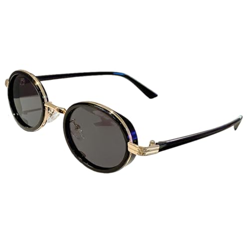Lunettes de soleil ovales rétro en métal pour affirmer un style unique