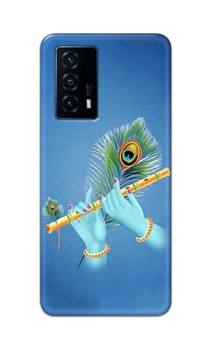 Image of PRINTFIDAA Plastic Printed Hard Back Cover Case For Vivo Iqoo Z5 Back Cover (Flute In Krishna Hands) -112, Multi
