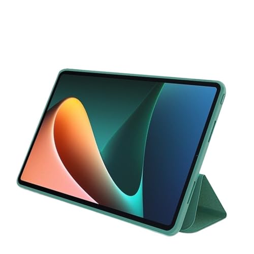 Funda Lenovo Pad 2024 con carcasa de silicona triple pliegue resistente azul 3