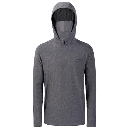 Image of BASSDASH UPF 50+ Men's Long Sleeve Fishing Shirt with Mask UV Neck Gaiter Hoodie