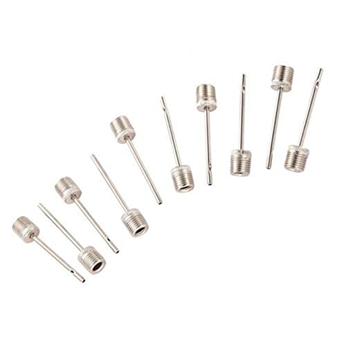 Bluelanss Ball Pump Needles, 10Pcs Inflating Air Pump Needles Stainless Steel Air Pump Inflator Needles For Basketball Football Volleyball Water Polo Rugby Exercise Sports Ball Balloon Random Color #TOP5
