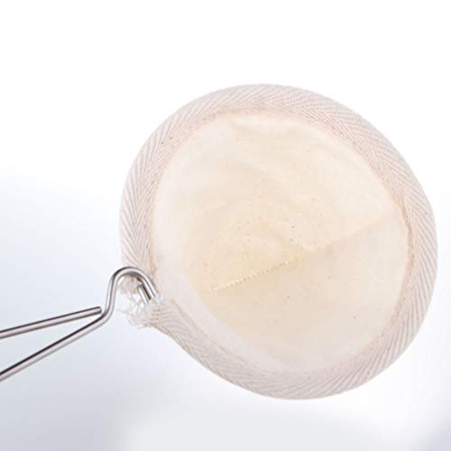 Hemoton 2Pcs Pano de Filtro de Café Aço Inoxidável Alça Café Chá Infusor Coador Acessórios de Café A