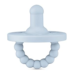Ryan & Rose Cutie PAT Pacifier Teether (Stage 1, Blue)