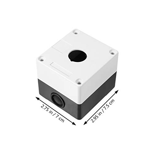 ULTECHNOVO 3Pcs Botão Interruptor de Controle Da Estação Box 3 Buraco Botão Momentâneo À Prova D' Á