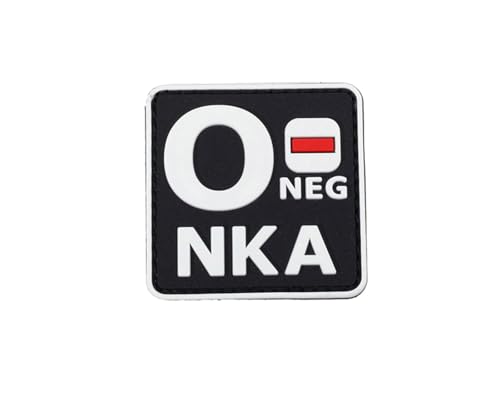 Uijokdef Uijokdef 1 PÇ Patch Noctilucent Blood Type AB Negative NKA Tactical PVC, Borracha Macia 3D