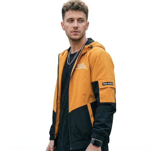 Image of Wind Cheater For Men | Winter Jacket For Men Back Print | Light Weight Men Jacket (Pack Of 1)