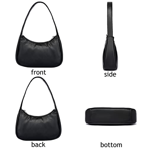 Shoulder Bags for Women Small White Purse Y2K Handbag Crocodile Pattern Clutch 90s Purses - Image 4