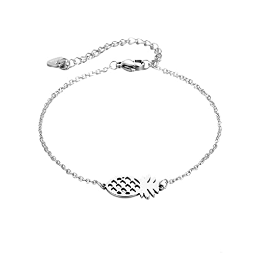 Collier ananas et chaîne réglable à porter au quotidien avec style