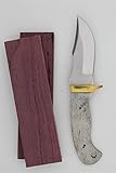 Payne Bros Custom Knives 6.75 inch SM Clip Point Knife kit, Purple Heart