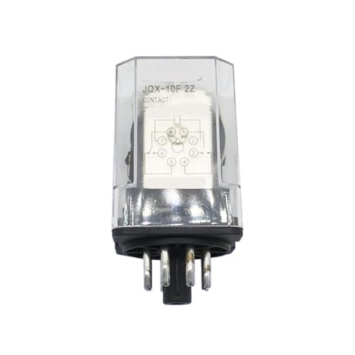 Relé JQX-10F 2Z de alta potencia con 8 pines redondos DC 24V para conmutación estable