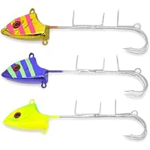 3 pcs Hairtail Bait Night Glow Double Hook Boat Fishing 15g-60g Jig Bait Sea Fishing Lure Bait