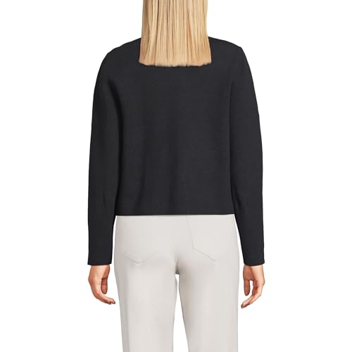 Lands' End Women's Fine Gauge Cotton Milano Blazer Sweater2