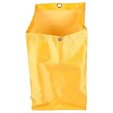 INOOMP Borsa per Carrello delle Pulizie in Tessuto Gialla 6 Fori Metallici, Sacchetto Multifunzionale Ecologico per Housekeeping e Hotel
