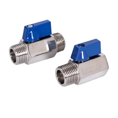 Válvula de bola para regular el agua en sistemas de riego con rosca 1/4 BSP 7