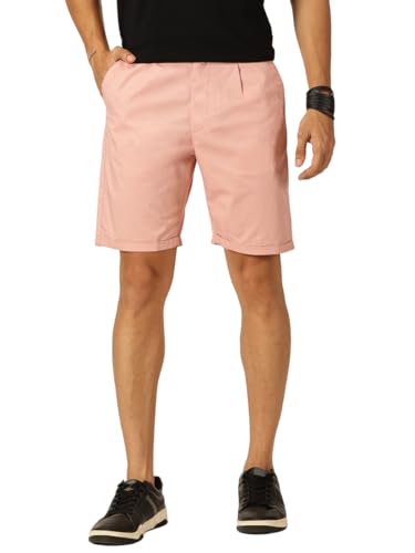 Image of Thomas Scott Men's | Solid | Mid Rise | Light Weight | 100% Cotton | Casual | Chino | Shorts for Men
