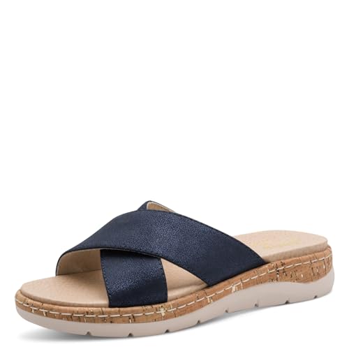 Mules Jana Softline en Cuir Contre les Pieds Douloureux en Été