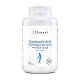 Zenement | Complejo de Ácido Hialurónico y Colágeno, con MSM y Vitamina C, 120 Cápsulas | Para combatir los efectos de la edad y tener una piel y articulaciones fuertes y saludables | 100% Natural