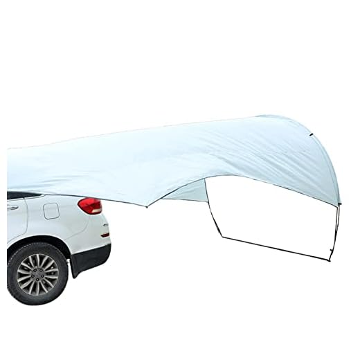 adawd Tienda de campaña con toldo para portón Trasero, Tienda de campaña para Coches, Toldo de Techo para Tienda de campaña para camionetas, Camiones, Accesorios para Acampar para protección al Aire