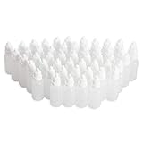 Idealgo 50pcs Plastic Squeezable Dropper Empty Bottles Eye Liquid Dropper- Plug Can Removable the Lip Can Be Screwed On (5ml)