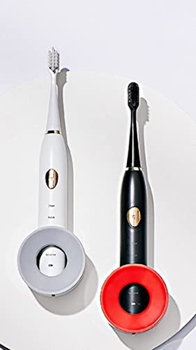 電動歯ブラシホルダー 壁掛け 置き型 歯ブラシ立て 歯ブラシスタンド 洗面所 収納 おしゃれ かわいい バスルーム (赤)