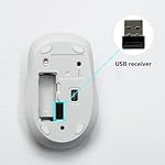 Wireless Mouse, Computer Mouse Wireless 2.4G USB Cordless Mouse with DPI, 6 Buttons, Ergonomic Portable Silent Mice for Laptop PC Computer Chromebook (Black and White) - Image 5