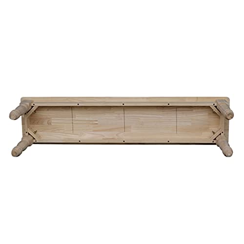 International Concepts Farmhouse Bench, Unfinished #TOP6