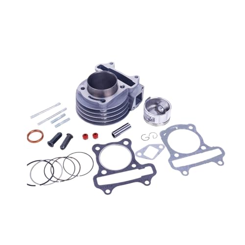 Kit cilindro GY6 80cc de 47mm con pistón completo para motores 139QMA de ATV y scooter 2