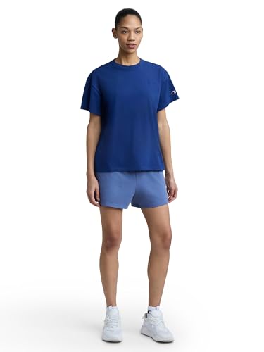 Image of Champion Women's Classic Short Sleeve Graphic T-Shirt, Loose Fit, Script Logo