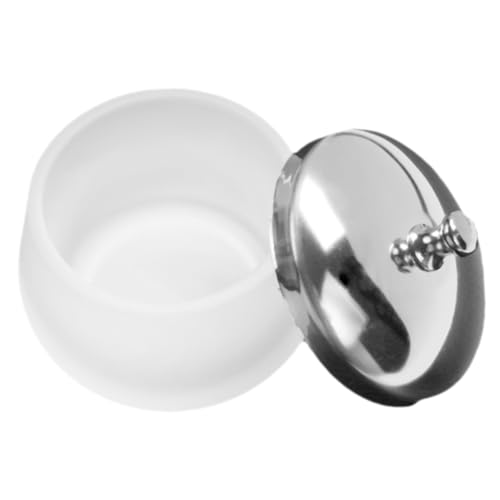 Homoyoyo 磨砂ガラス製マニ カップ 蓋付き ネイルモノマーボウル ネイルケア用液体皿 ネイルサロン用プロフェッショナルツール