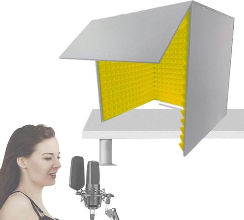 Bureau à domicile sans écho grâce au bouclier d'isolation microphone