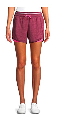Women's Running Short with Bike Liner (2XL 20, Red)