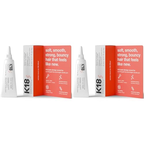 K18 Biomimetic Hairscience Leave-In Molecular Repair Hair Mask, 5 ml (Pack of 2)