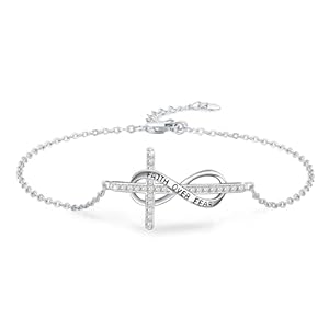 Enkelkettinkje van 925 sterling zilver voor dames, oneindigheidssymbool, armband, enkelbandje, zomer, strand, sieraden, cadeau voor dames, verstelbaar enkelbandje, 9 + 5 inch, Normaal