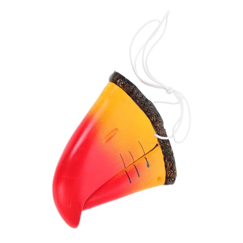 Kisangel Bird Beak Mask Toucan Nose Mask Lifelike Parrot Beak Costume Animal Bird Face Cover for Cosplay Prop Halloween Party Accessory