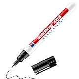 Edding 404 Marcatore Permanente, Nero, 1 Penna, Punta Tonda Extra Fine 0,75 Mm, Impermeabile, Asciugatura Rapida Senza Sbavature, per Cartone, Plastica, Legno, Metallo, Vetro e Tessuto