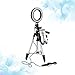 NUOBESTY Dimmable Ring Light with Tripod Stand Flexible Phone Holder for Live Streaming Brightness Color for Video Chats Makeup and Night Use