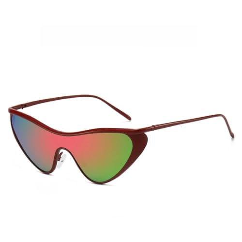 Lunettes de soleil œil de chat tendance steampunk métal unisexe accessoire mode