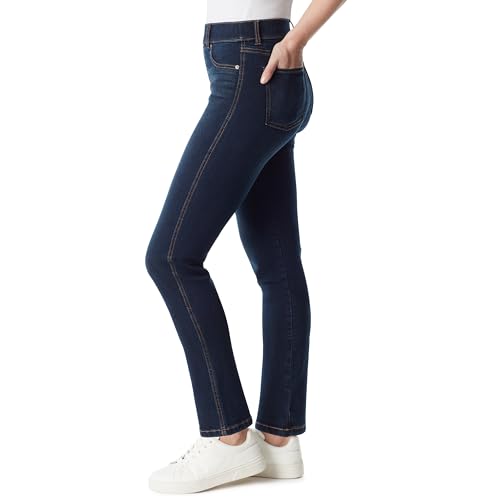 Gloria Vanderbilt Women's Shape Effect Pull on High Rise Straight Leg Jean Standard2