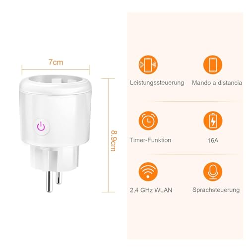 SURFOU Enchufe Inteligente Wifi 2 31HMXsQVBcL. SL500