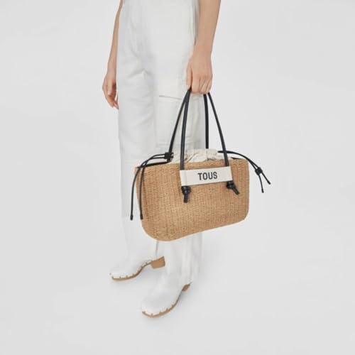 Tous Duża czarna torba damska rozmiar 23,5 x 39 x 14 cm, kolekcja Scoubidou