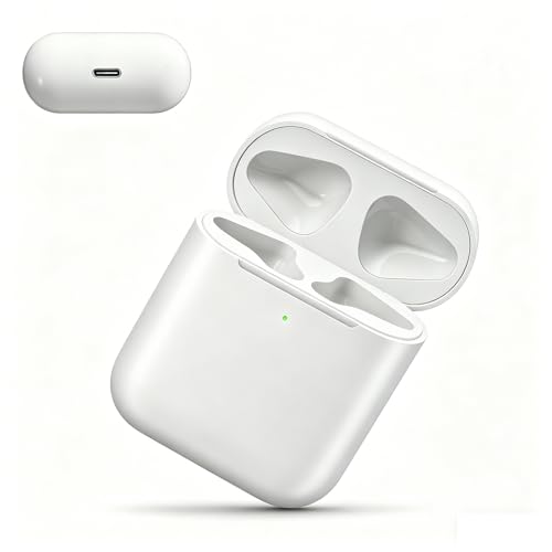 Image of Wireless Charging Case Replacement Compatible with AirPods Pro 1st & 2nd Gen, USB-C and Wireless Charger Case with Bluetooth Pairing Sync Button (Earbuds Not Included)