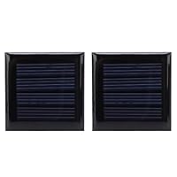 BuyWeek Mikro Solarzellen, 2 Stück 2V 210mA Mini Solarpanel 40 x 40 mm/1,6 x 1,6 Zoll Photovoltaik Zellen Ladegerät für Elektrische Spielzeug Materialien Solar Modelle Wissenschaft Projekte