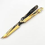 Delta Force Cobra Vanguard Butterfly Knife Model - Eco-Friendly Zinc Alloy Game-Inspired Replica, Foldable Safe Prop with Blunt Edge, Gaming Collectible for Tactical Shooter Fans